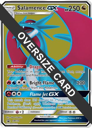 Salamence GX - SM139 (SM Black Star Promo) - Jumbo Cards Holofoil