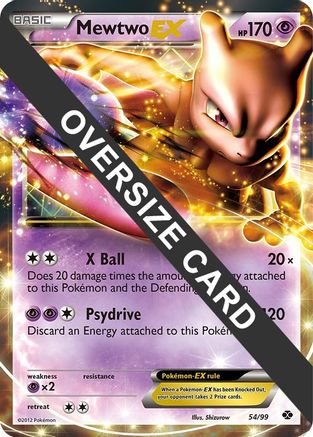 Mewtwo EX - 54/99 - Jumbo Cards Holofoil