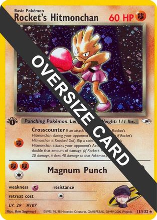 Rocket's Hitmonchan - 11/132 - Jumbo Cards Holofoil