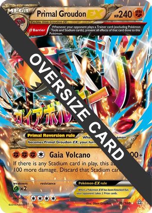 Primal Groudon EX - 86/160 - Jumbo Cards Holofoil
