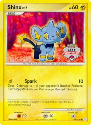 Shinx - 98/130 (City Championships) - Nintendo Promos