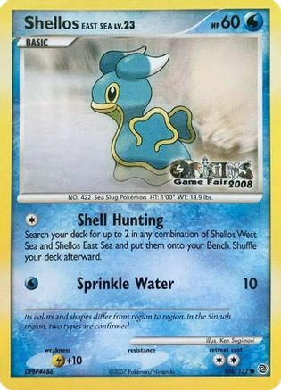 Shellos East Sea - 106/132 (Origins Game Fair 2008) - Nintendo Promos