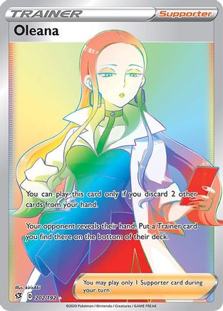 Oleana (Secret)/192 - SWSH02 Rebel Clash Holofoil