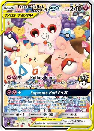 Togepi & Cleffa & Igglybuff GX - 143a/236 143a/236 - Alternate Art Promos Holofoil