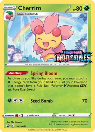 Cherrim - SWSH088 (Prerelease)/307 - SWSH Sword & Shield Promo Cards Holofoil