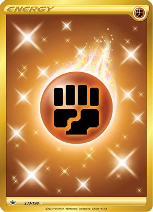 Fighting Energy (Secret) 233/198 - SWSH06 Chilling Reign Holofoil