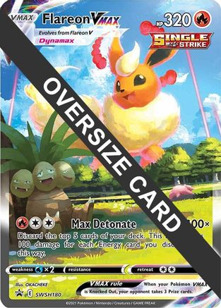 Flareon VMAX - SWSH180 - Jumbo Cards Holofoil