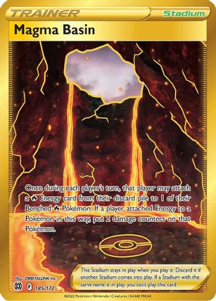 Magma Basin (Secret) 185/172 - SWSH09 Brilliant Stars Holofoil
