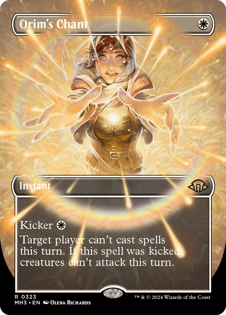 Orim's Chant (Borderless) (MH3-323) - Modern Horizons 3 (Borderless) Foil