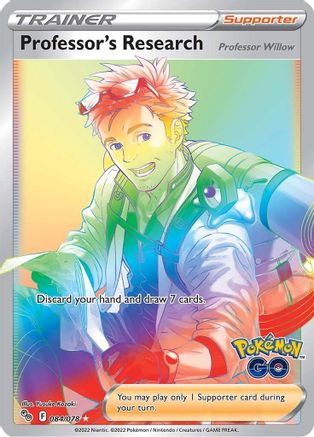 Professor's Research (Secret) 84/78 - Pokemon GO Holofoil