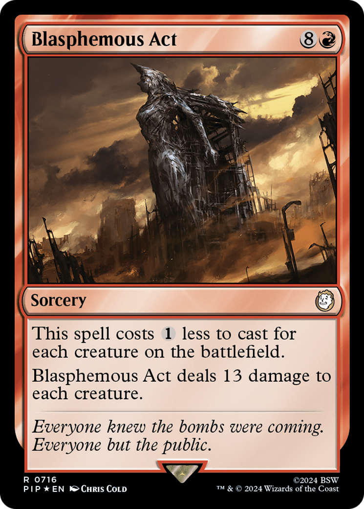Blasphemous Act (Surge Foil) (PIP-716) - Fallout Foil