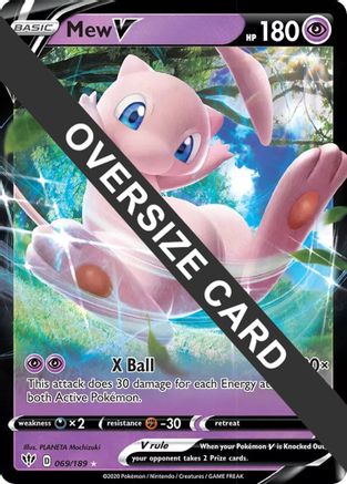 Mew V - 069/189 - Jumbo Cards Holofoil