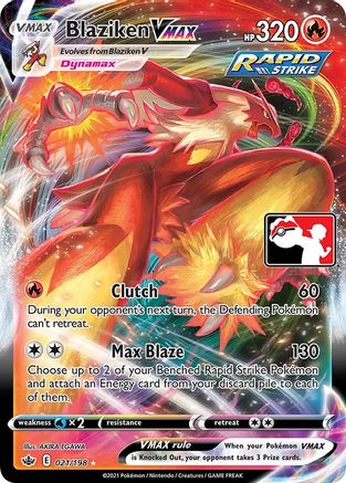 Blaziken VMAX - Prize Pack Series Cards Holofoil