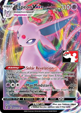 Espeon VMAX - Prize Pack Series Cards Holofoil