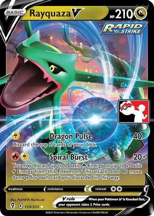 Rayquaza V - Prize Pack Series Cards Holofoil