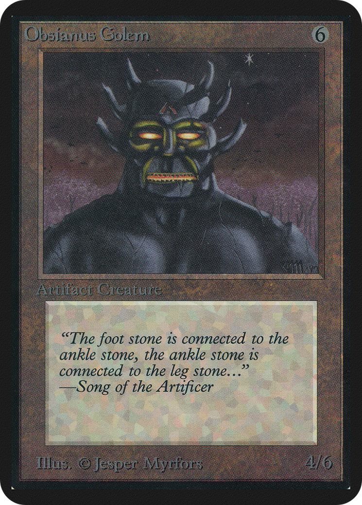 Obsianus Golem (LEA-) - Limited Edition Alpha