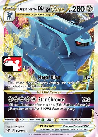 Origin Forme Dialga VSTAR - Prize Pack Series Cards Holofoil