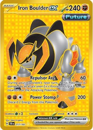 Iron Boulder ex - 217/162 217 - SV05 Temporal Forces Holofoil