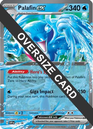 Palafin ex - 126 126 - Jumbo Cards Holofoil