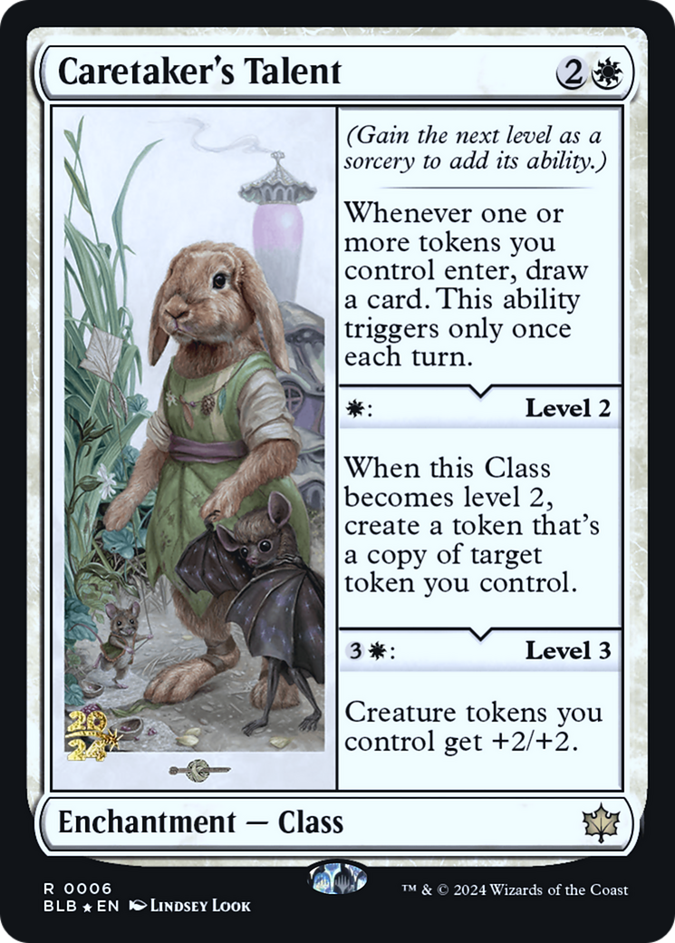 Caretaker's Talent (PRE-006) - Bloomburrow Promos Foil