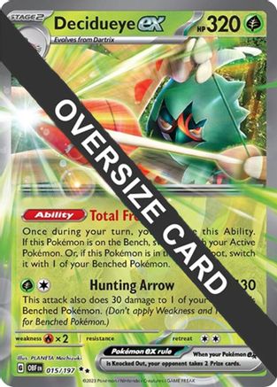 Decidueye ex - 015/197 15 - Jumbo Cards Holofoil