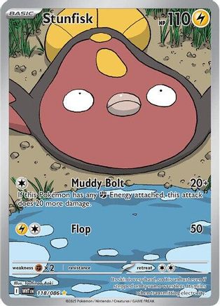 Stunfisk - 118/086 118 - SV White Flare Holofoil