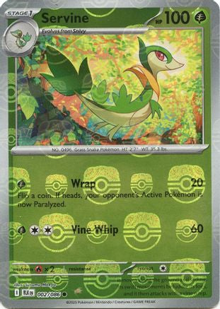 Servine (Master Ball Pattern) 2 - SV Black Bolt Holofoil