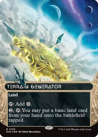 Terrain Generator (0133) (Borderless) (Galaxy Foil) (EOS-133) - Edge of Eternities: Stellar Sights Foil
