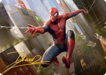 Amazing Spider-Man Art Card (24/54) (Gold-Stamped Signature) (AASPM-024) - Art Series: Marvel's Spider-Man