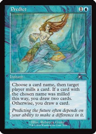 Predict (Retro Frame) (SLD-2156) - Secret Lair Drop Series