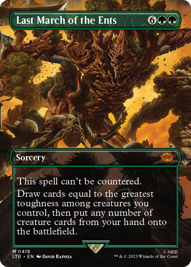 Last March of the Ents (Borderless) (LTR-418) - The Lord of the Rings: Tales of Middle-earth (Borderless) Foil