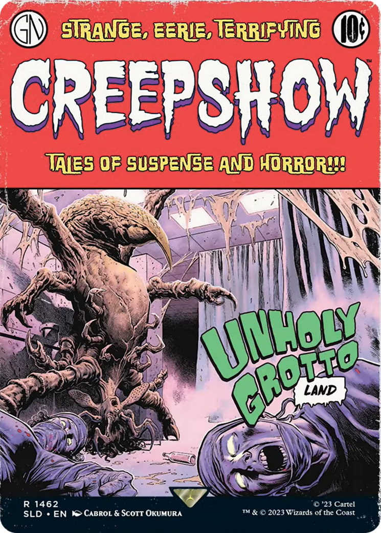 Unholy Grotto (SLD-1462) - Secret Lair Drop: (Full Art) (Borderless)