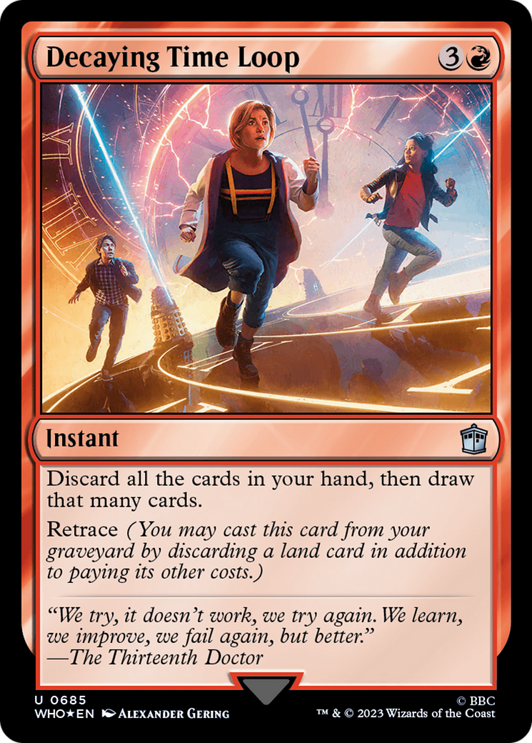 Decaying Time Loop (Surge Foil) (WHO-685) - Doctor Who Foil