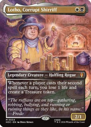 Lotho, Corrupt Shirriff (Borderless) (HOC-034) - The Hobbit: Eternal-Legal
