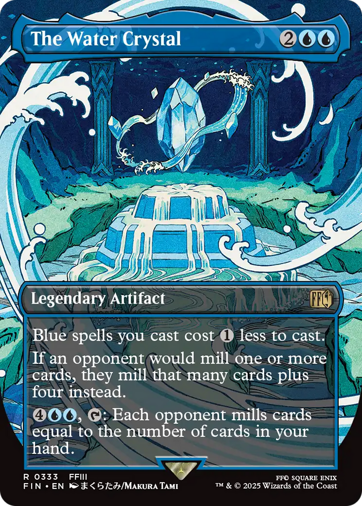 The Water Crystal (Borderless) (FIN-333) - FINAL FANTASY (Borderless) Foil