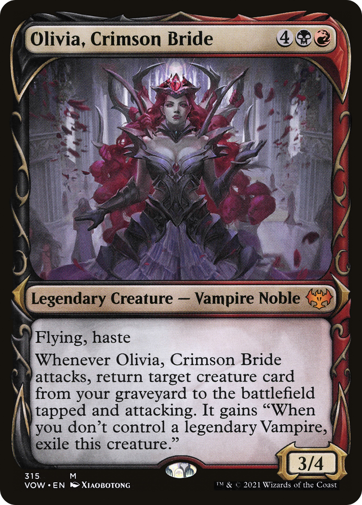 Olivia, Crimson Bride (Showcase) (VOW-315) - Innistrad: Crimson Vow: (Showcase) Foil