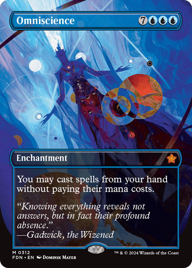 Omniscience (Borderless) (FDN-312) - Foundations: (enchantment) (Borderless)