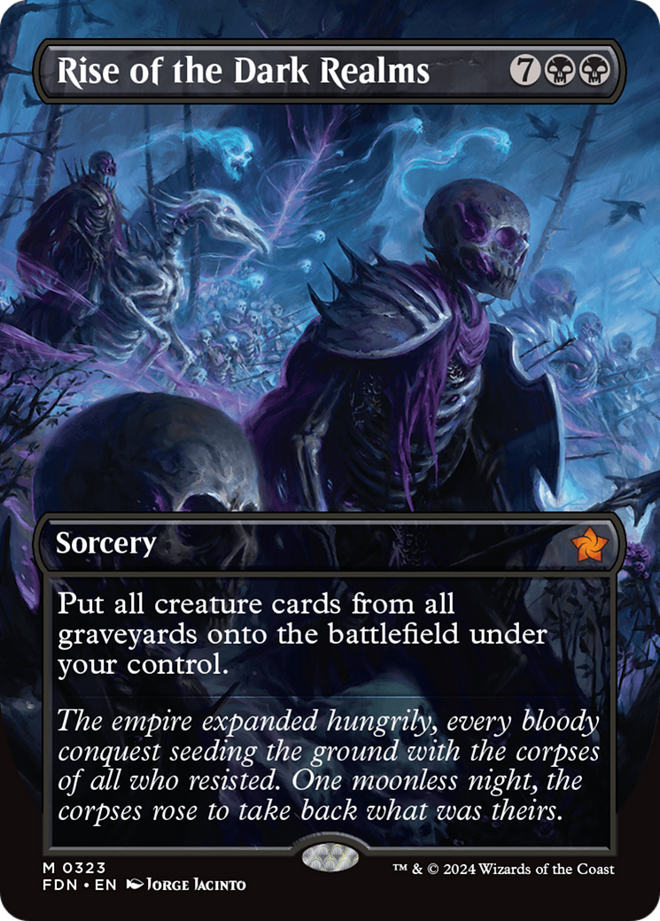 Rise of the Dark Realms (Borderless) (FDN-323) - Foundations (Borderless)