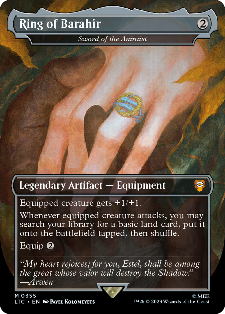 Ring of Barahir - Sword of the Animist (LTC-355) - Tales of Middle-earth Commander / Ring of Barahir (Borderless)
