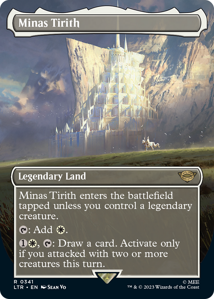 Minas Tirith (0341) (Borderless) (LTR-341) - The Lord of the Rings: Tales of Middle-earth (Borderless) Foil