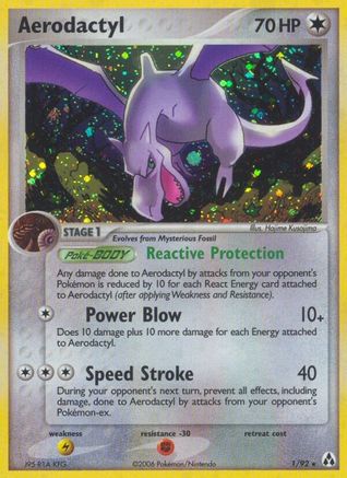 Aerodactyl/92 - Legend Maker Holofoil