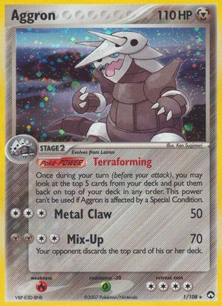Aggron/108 - Power Keepers Holofoil