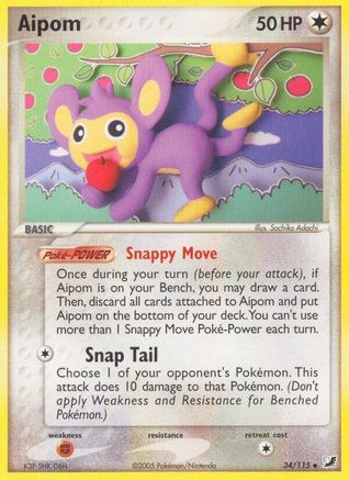 Aipom/115 - Unseen Forces Reverse Holofoil
