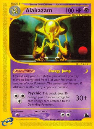 Alakazam (2)/144 - Skyridge Reverse Holofoil