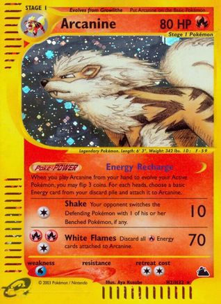 Arcanine (H2)/144 - Skyridge Holofoil