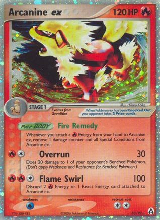 Arcanine ex/92 - Legend Maker Holofoil