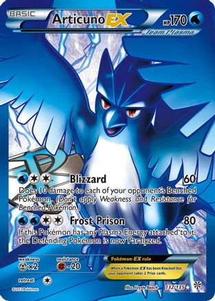 Articuno EX (Team Plasma) (132 Full Art)/135 - Plasma Storm Holofoil
