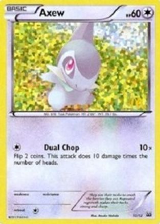 Axew - 12/12/12 - McDonalds Promos 2012 Holofoil