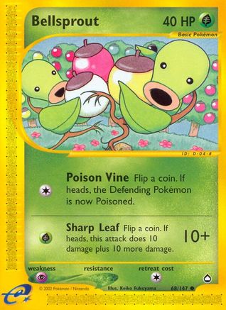 Bellsprout (68)/147 - Aquapolis Reverse Holofoil