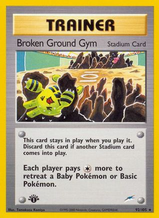 Broken Ground Gym/105 - Neo Destiny 1st Edition